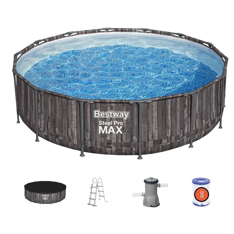 Bestway Steel Pro Max Pool Set (12' x 39.5 Bestway Steel Pro Max Pool Set (12' x 39.5
