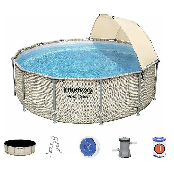 Bestway Power Steel Pool Set (13' x 42"/3.96m x 1.07m)