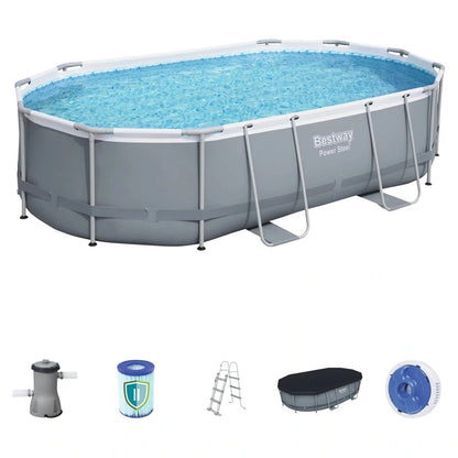Bestway Power Steel Oval Pool Set (4.88 m x 3.05 m x 1.07 m)