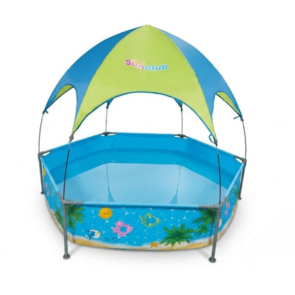 Jilong Canopy Spray Play Pool Seaside Scenery Print 240cm x 51cm