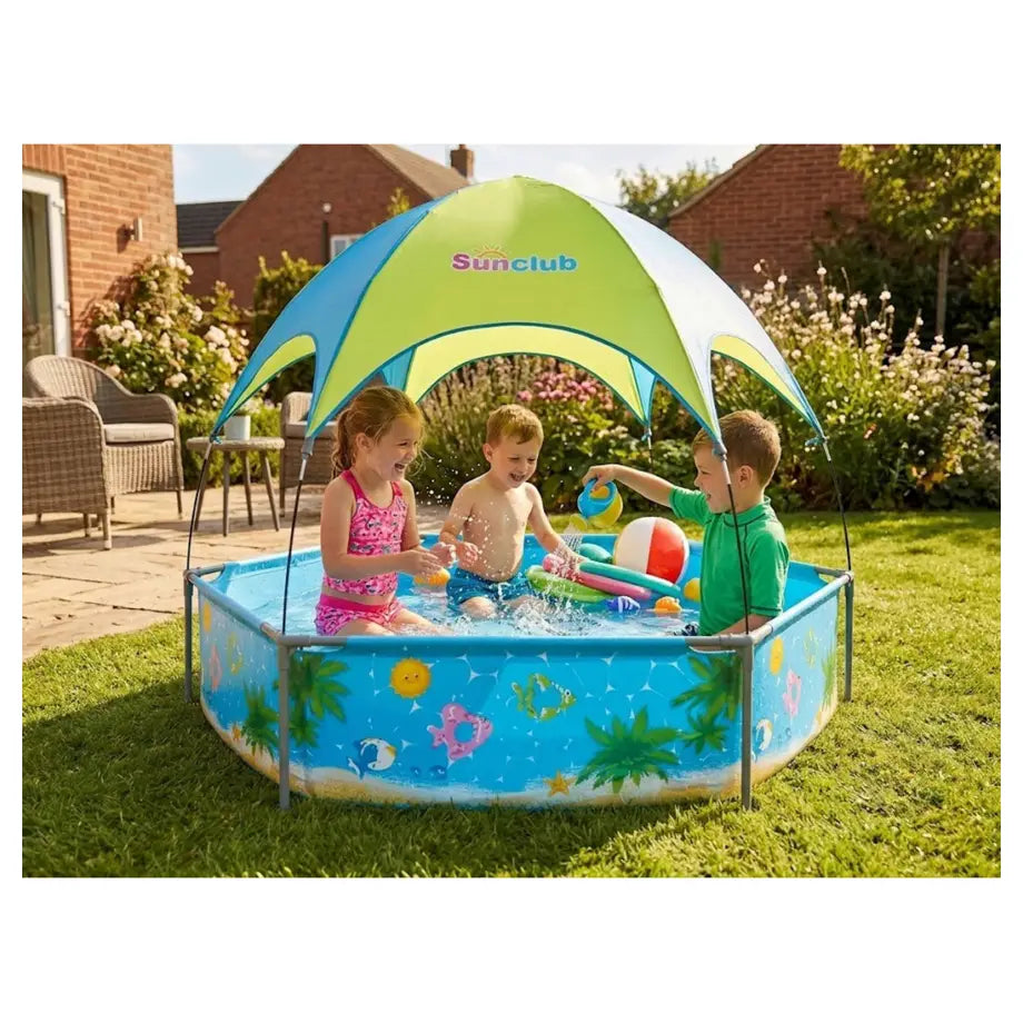 Jilong Canopy Spray Play Pool Seaside Scenery Print 240cm x 51cm