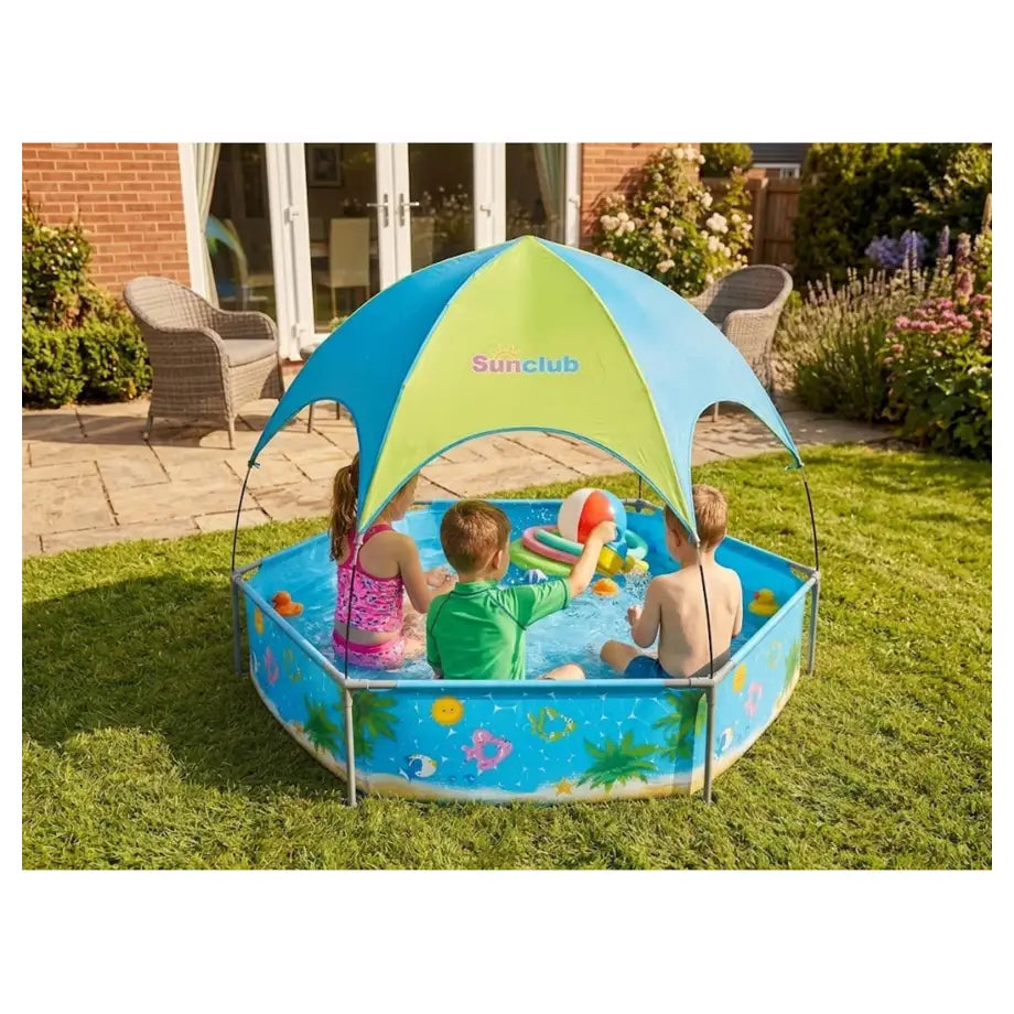 Jilong Canopy Spray Play Pool Seaside Scenery Print 240cm x 51cm