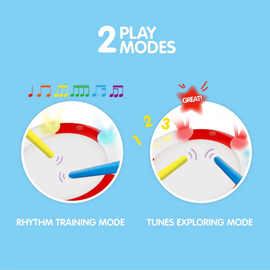 Hape Learn With Lights Drum Hape Learn With Lights Drum