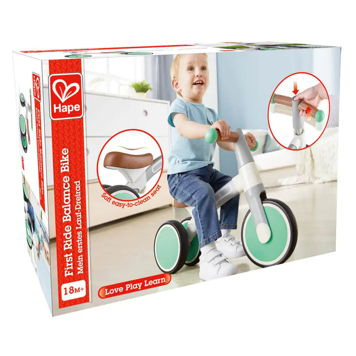 Hape First Ride Balance Bike (Light Green)