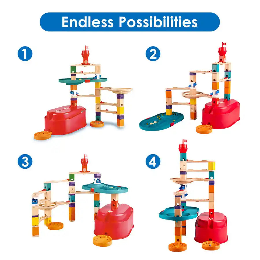 مجموعة دلو Hape Quadrilla Stack Track مجموعة دلو Hape Quadrilla Stack Track
