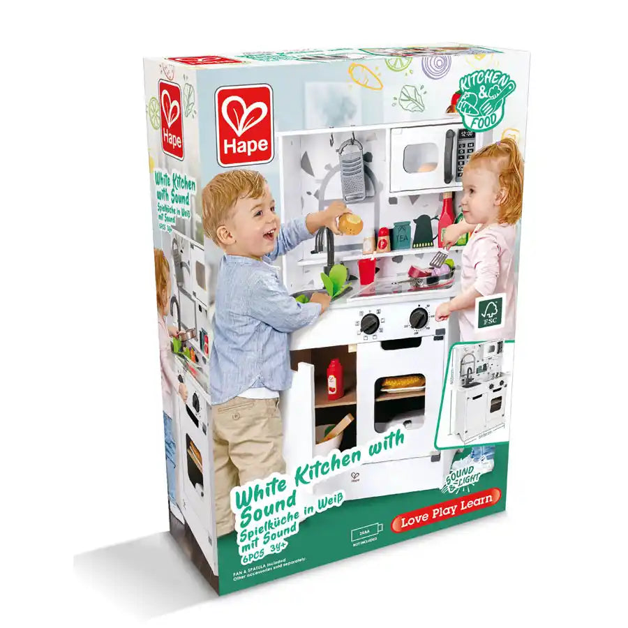 Hape - Kitchen with Light and Sound (White)