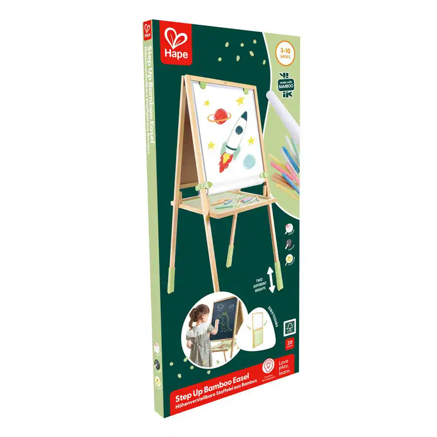 Hape Step Up Bamboo Easel Hape Step Up Bamboo Easel