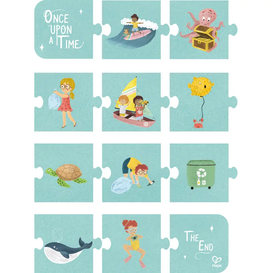 Hape - Ocean Friends Puzzle (78 x 20cm)