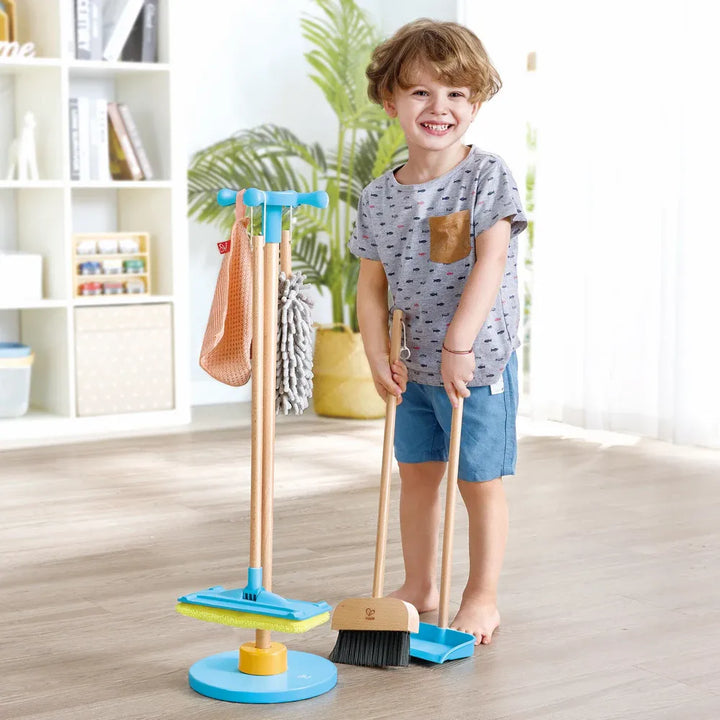 Hape Clean Up Broom Set Cleaning Playset 6pcs