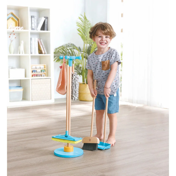 Hape Clean Up Broom Set Cleaning Playset 6pcs