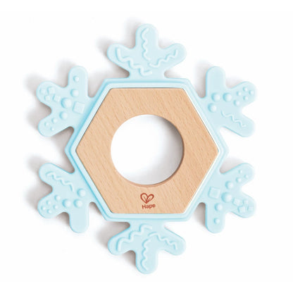 Hape Snowy Teether BPA-free Silicone Snowflake Toy