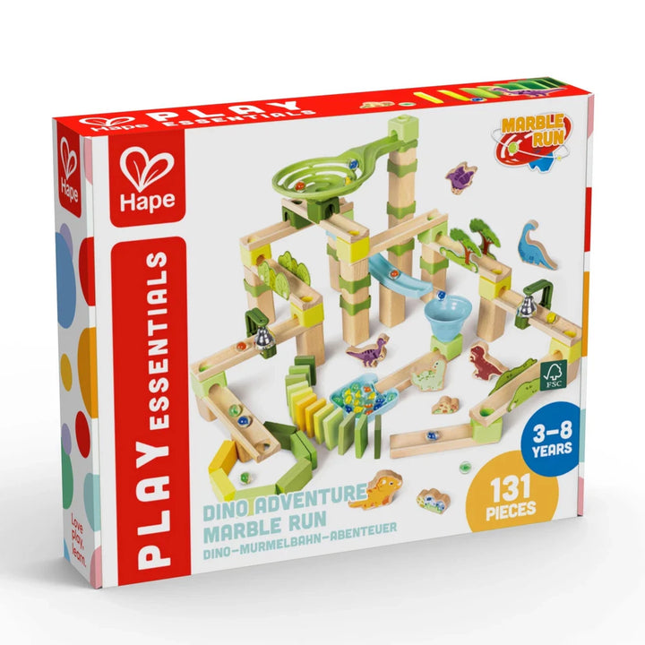 Hape Quadrilla Dino Adventure Marble Run Wooden Toys 131pcs