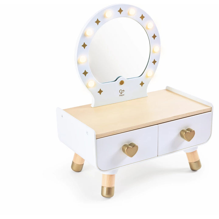 Hape My Stylish Dressing Table Wooden Vanity for Girls 14pcs