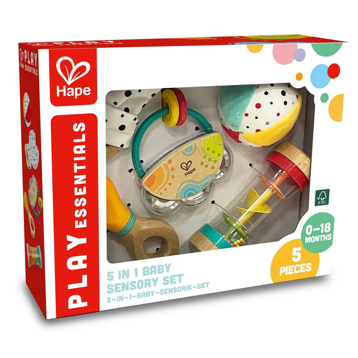Hape 5 in1 Baby Sensory Set