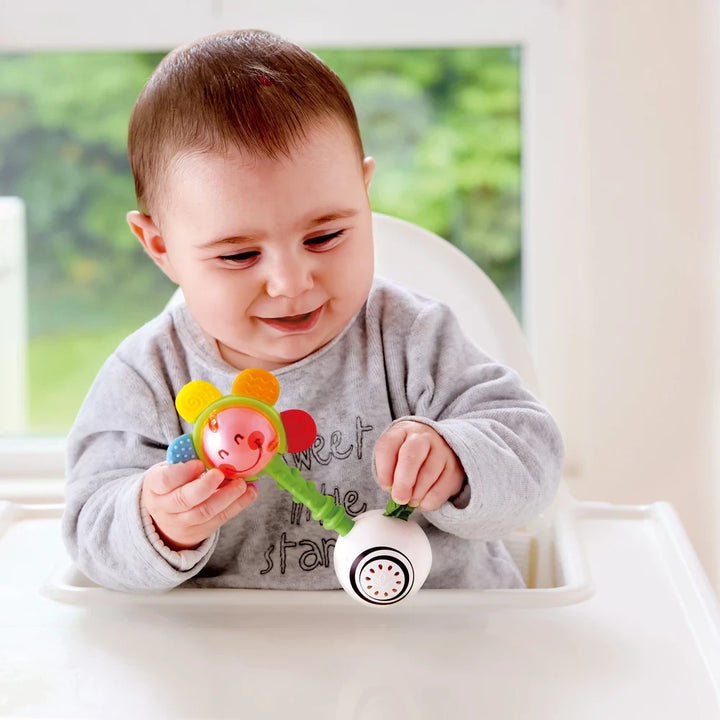 Hape Shake & Sparkle Flower Rattle