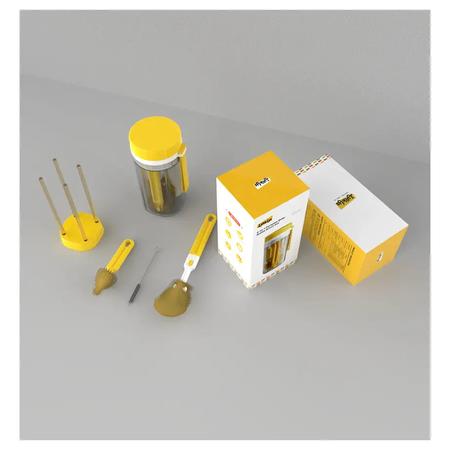 Jovikids Baby Bottle Cleaning Brush Set (Yellow)