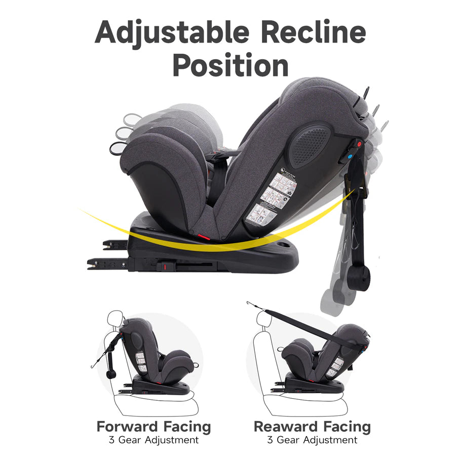 مقعد سيارة Jovikids Angel ISOFIX دوار 360° مجموعة 0/1/2/3 (أسود) مقعد سيارة Jovikids Angel ISOFIX دوار 360° مجموعة 0/1/2/3 (أسود)