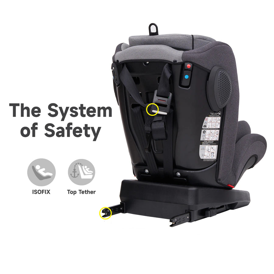 مقعد سيارة Jovikids Angel ISOFIX دوار 360° مجموعة 0/1/2/3 (أسود) مقعد سيارة Jovikids Angel ISOFIX دوار 360° مجموعة 0/1/2/3 (أسود)
