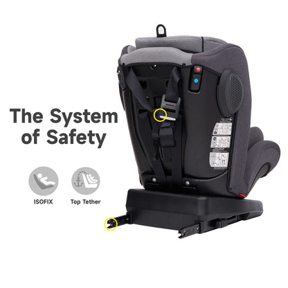 Jovikids Angel ISOFIX Rotating Carseat 360° Group 0/1/2/3 (Black)