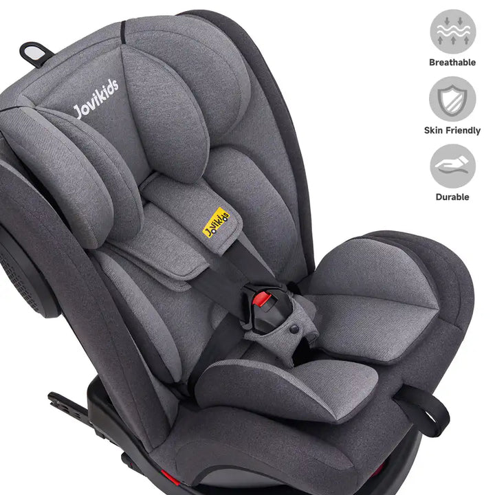 Jovikids Angel ISOFIX Rotating Carseat 360° Group 0/1/2/3 (Black)