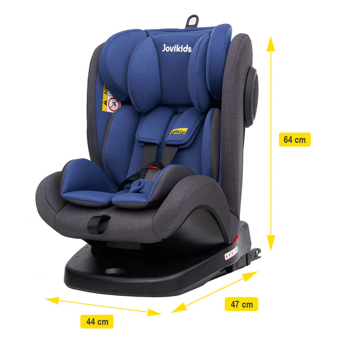 Jovikids Angel ISOFIX Rotating Carseat 360° Group 0/1/2/3 (Blue)