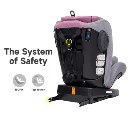 Jovikids Angela ISOFIX Rotating Carseat 360° Group 0/1/2/3 (Pink)