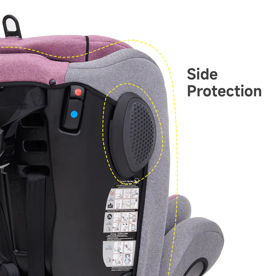 Jovikids Angela ISOFIX Rotating Carseat 360° Group 0/1/2/3 (Pink)