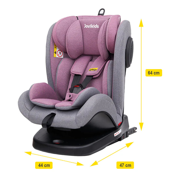 Jovikids Angel ISOFIX Rotating Carseat 360° Group 0/1/2/3 (Pink)