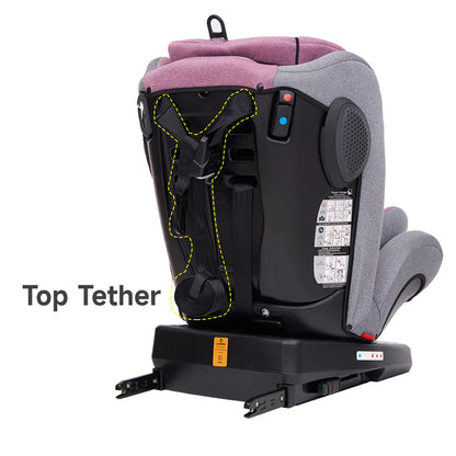 Jovikids Angela ISOFIX Rotating Carseat 360° Group 0/1/2/3 (Pink)