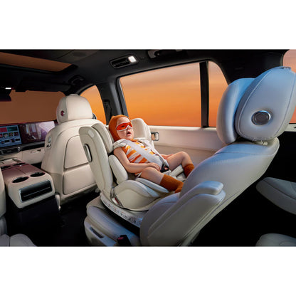 Welldon Smart Rotate 2 Pro- iSize 360° Isofix Car Seat (Group 0+/1/2) Ivory