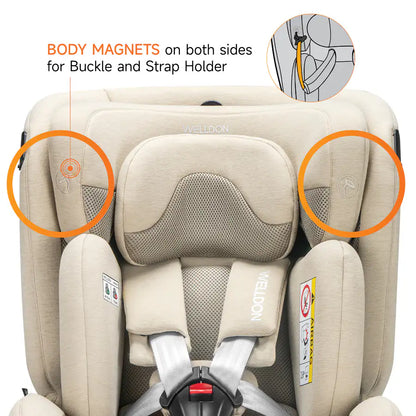 Welldon Smart Rotate 2 Pro iSize 360° Isofix Car Seat (Group 0+/1/2) Sahara