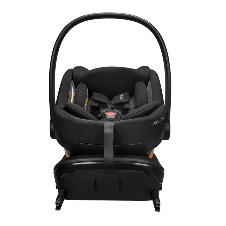 Welldon Crown 2- iSize Infant Car Seat Base and Supporting leg (Black)