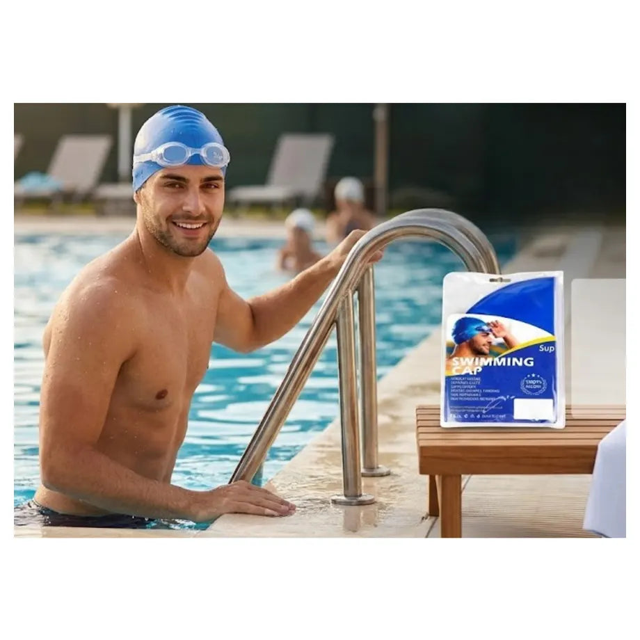Supreme Sports Silicone Swim Cap for Adults