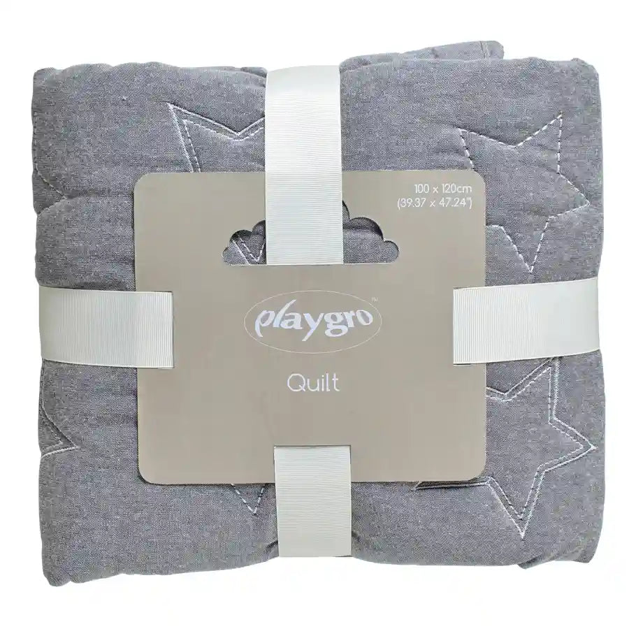 Playgro PG Star Quilt (Grey)