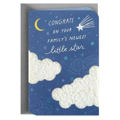Hallmark Congrats on Your Newest Little Star New Baby Card
