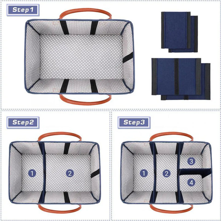 Little Story Premium Diaper Caddy (Blue)
