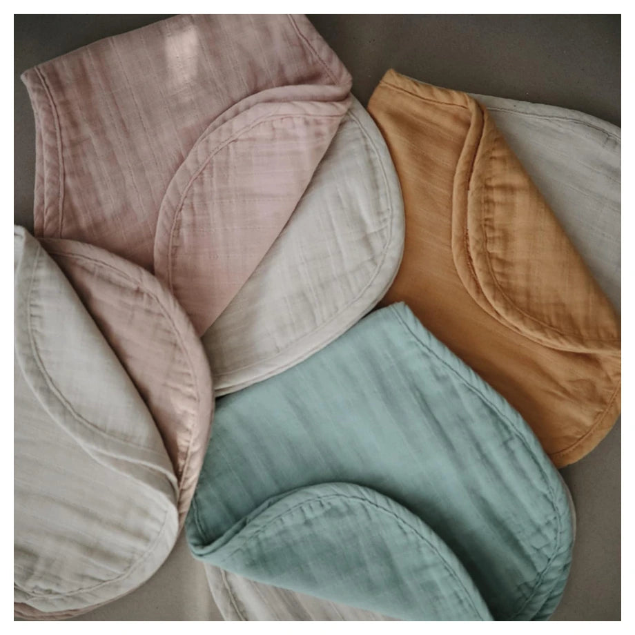 Mushie Burp Cloth (Fall Yellow/Fog)