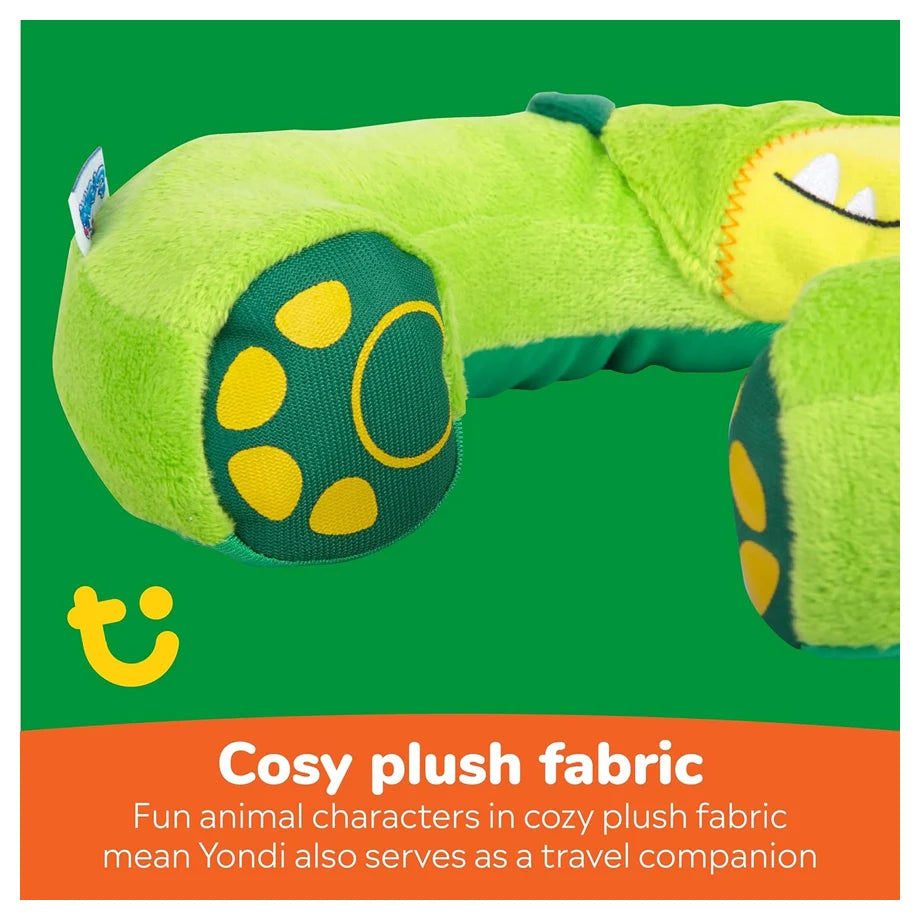 Trunki Travel Neck Pillow Includes Grip for Comforter (Green)