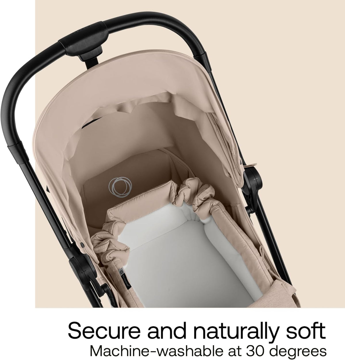 Bugaboo Portable Newborn Baby Nest Lounger – Desert Taupe