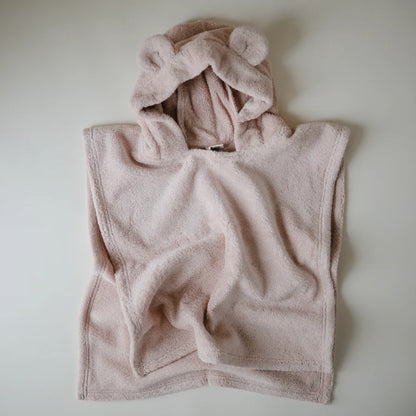 Mushie Poncho Towel Bear (Blush)