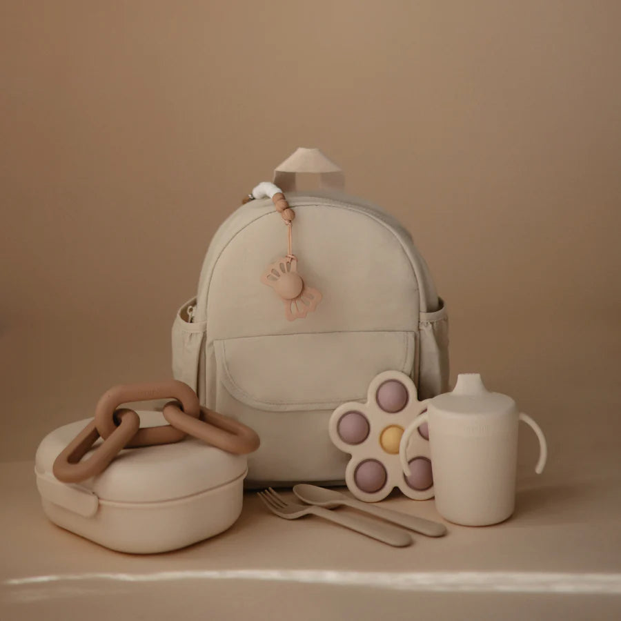 Mushie Toddler Backpack (Fog)