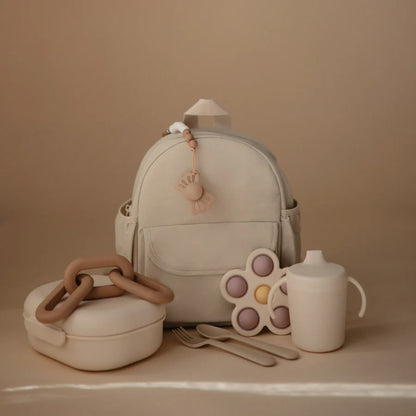 Mushie Toddler Backpack (Fog)