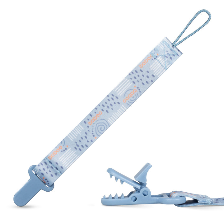 Baboo Baby Pacifier Clip (Blue Haze)