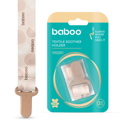 Baboo Baby Pacifier Clip (Au Naturale)