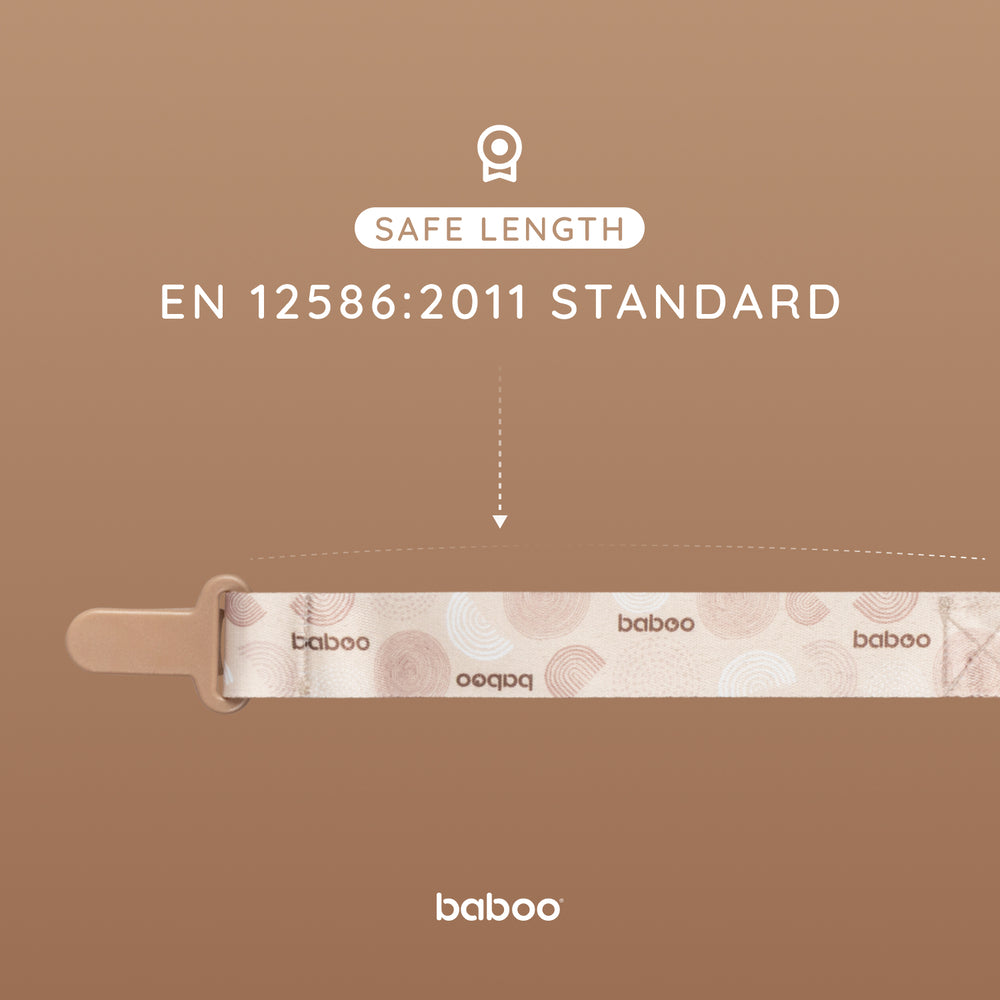 Baboo Baby Pacifier Clip (Au Naturale)