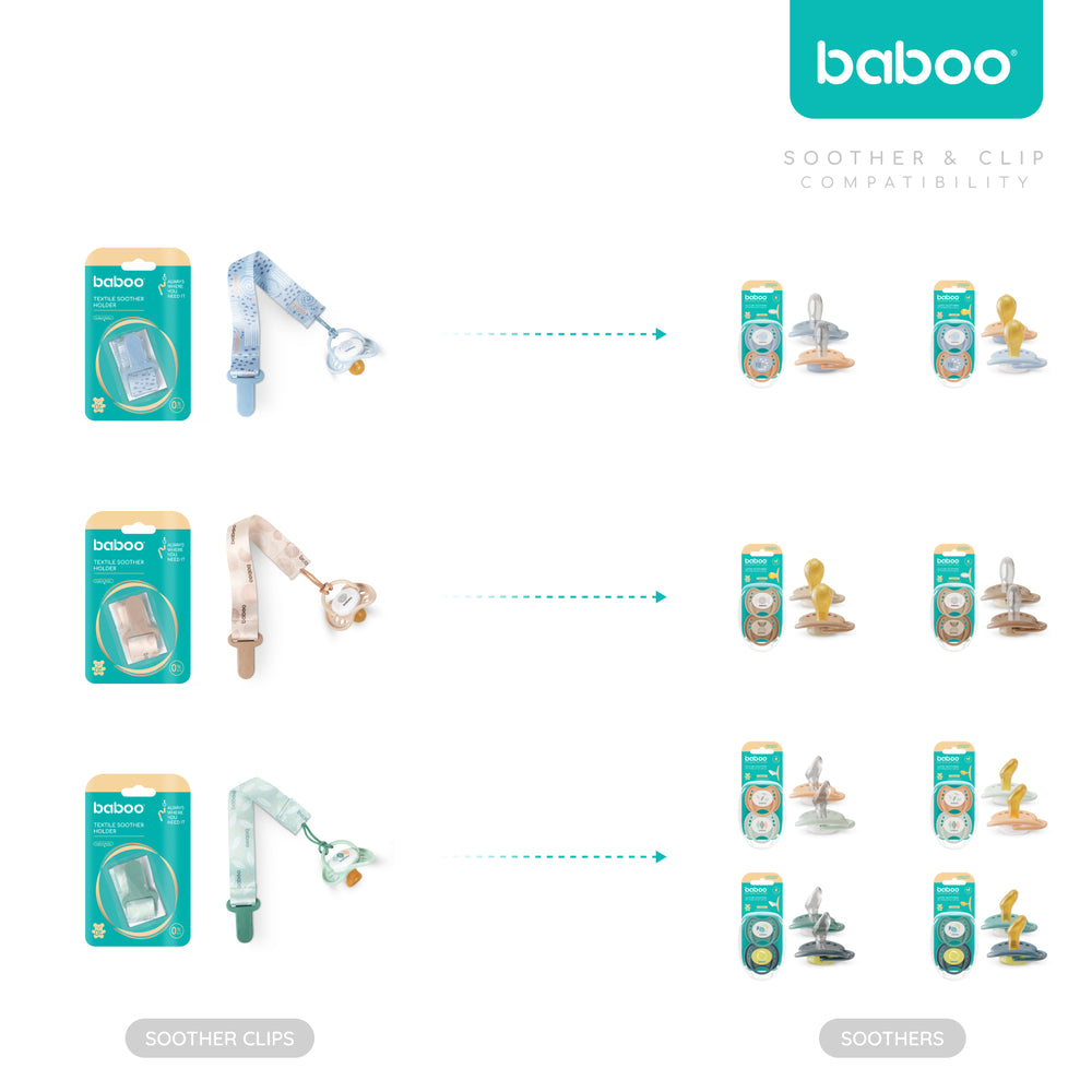 Baboo Baby Pacifier Clip (Au Naturale)