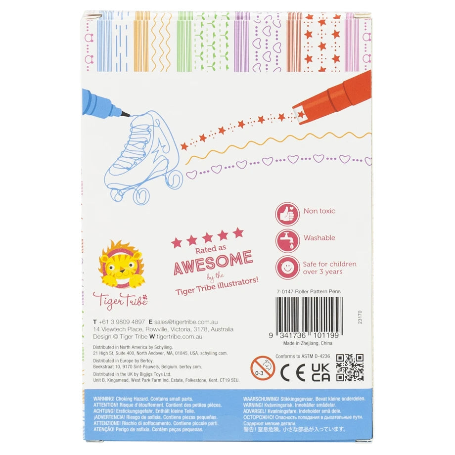 Tiger Tribe Roller Pattern Pens