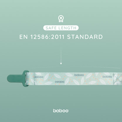 Baboo Baby Pacifier Clip (Peachy Keen)