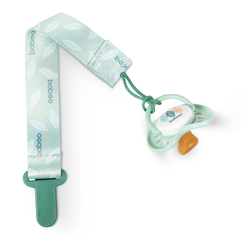 Baboo Baby Pacifier Clip (Peachy Keen)
