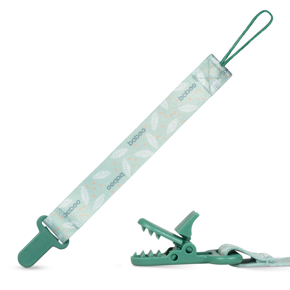 Baboo Baby Pacifier Clip (Peachy Keen)